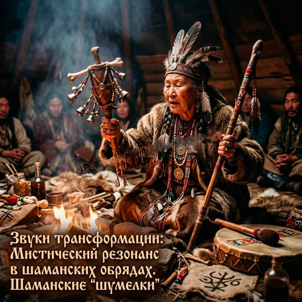 Шаманские шумелки, колокольчики, погремушки, бубны, маракасы