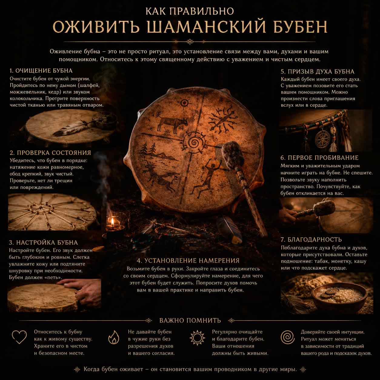 Практическое руководство по настройке и уходу за шаманским бубном - мастерская Шамана Хукку