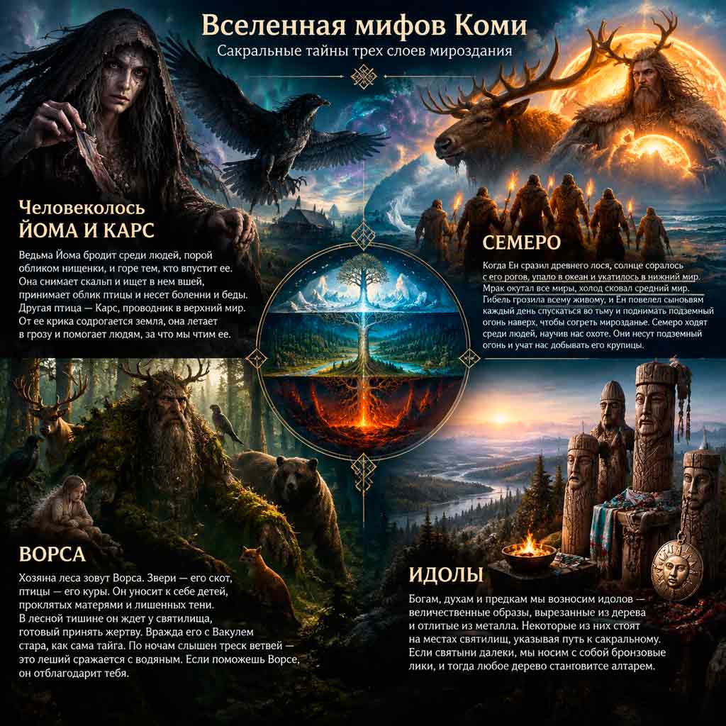 Коми пермяцкие легенды и мифы человеколоси