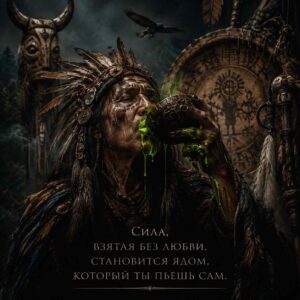 Сила, взятая без любви, становится ядом, который ты пьешь сам.